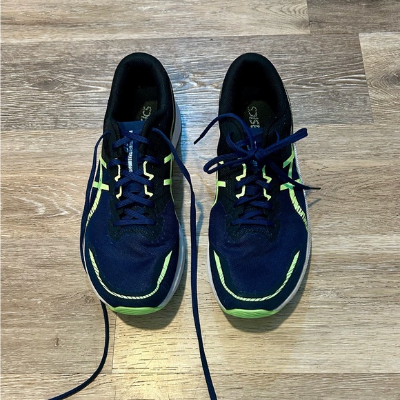 Asics Other - Mens Asics Blue and Green Athletic Shoes with Breathable Mesh